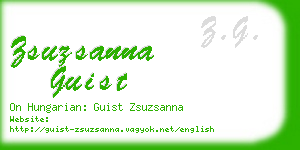 zsuzsanna guist business card